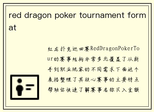 red dragon poker tournament format